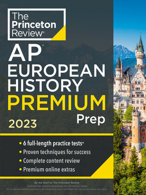 cover image of Princeton Review AP European History Premium Prep, 2023